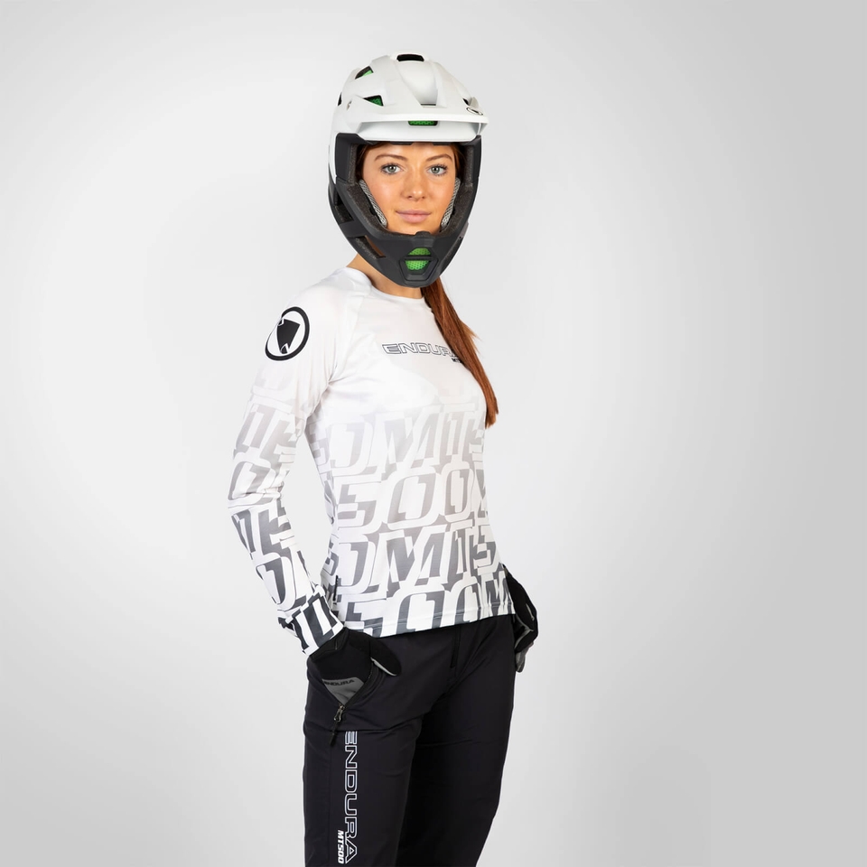 MT500 Print T-Shirt LTD (langarm) für Damen - Schwarz