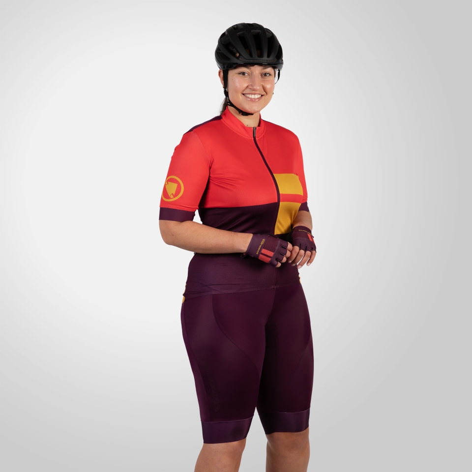 FS260-Pro Dropseat Bibshort für Damen - Aubergine