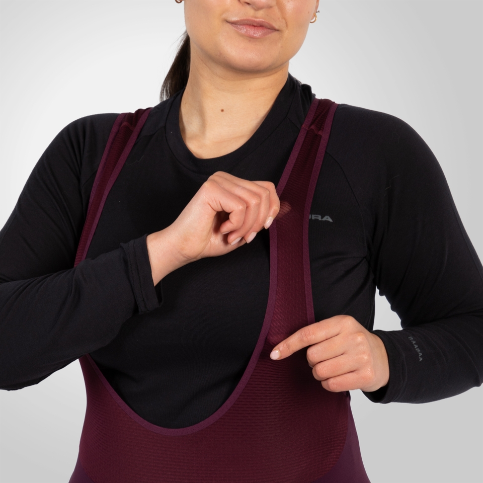FS260-Pro Dropseat Bibshort für Damen - Aubergine