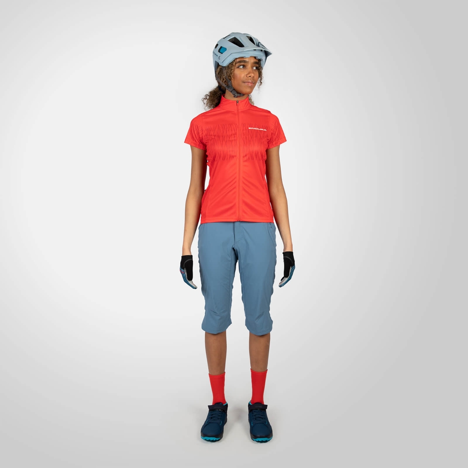 Hummvee Ray Trikot (kurzarm) für Damen - Granatapfel