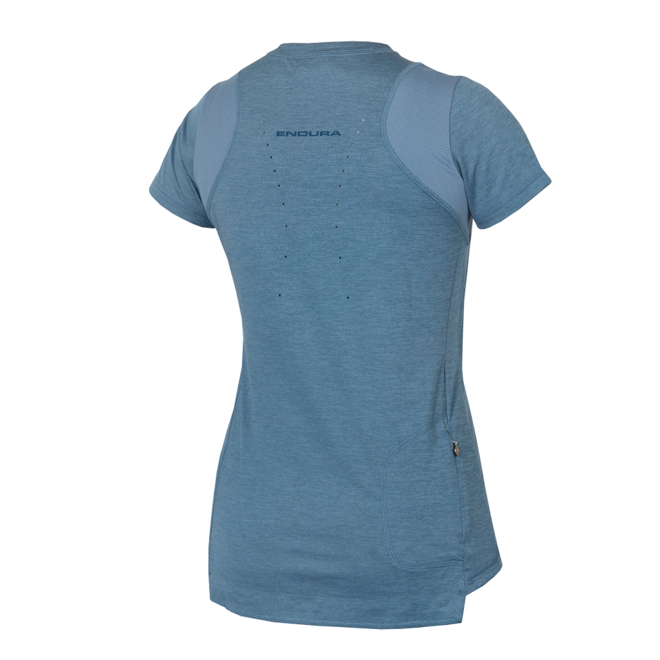 SingleTrack Trikot (kurzarm) für Damen - Stahlblau