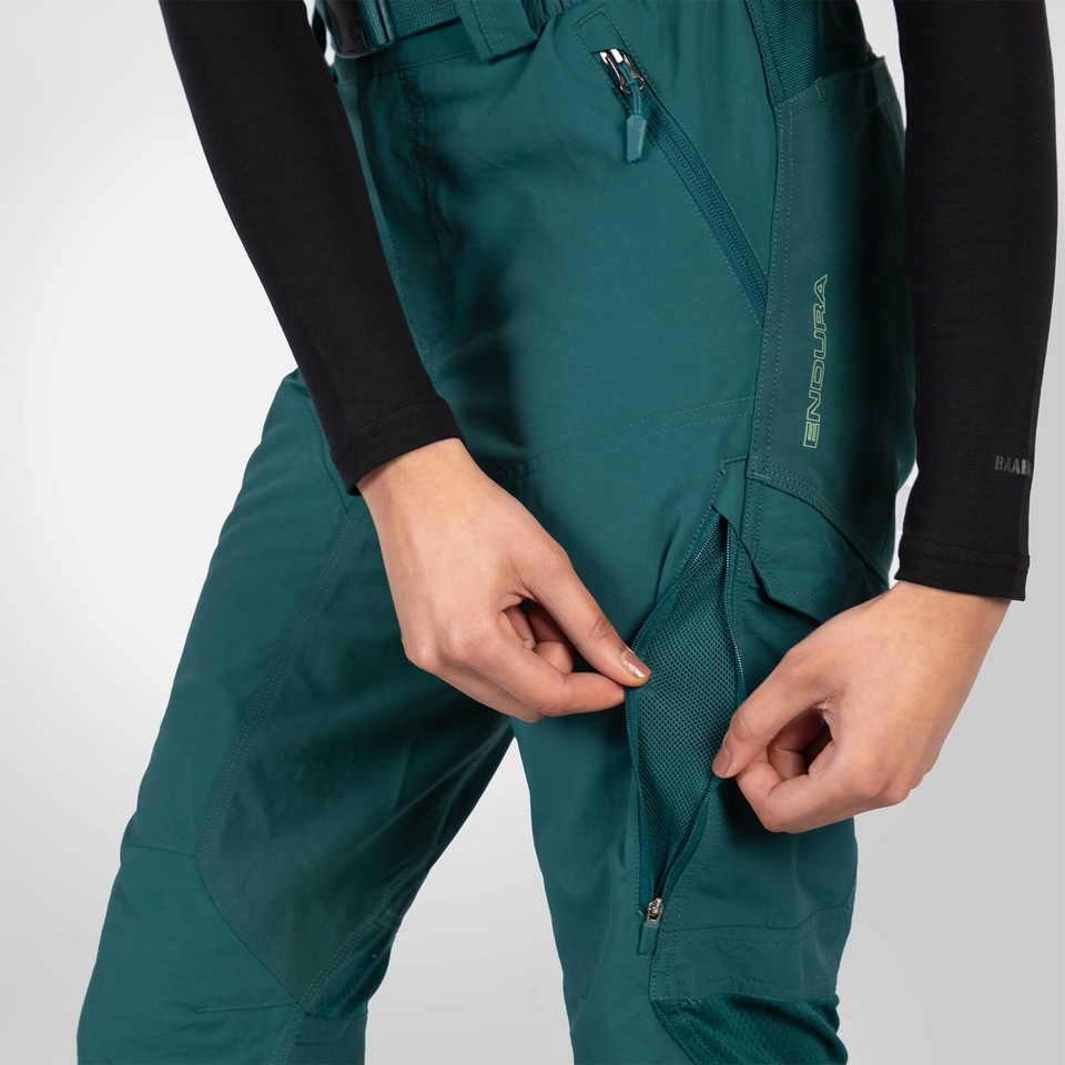 Women's Hummvee ¾ Short with Liner - Deep Teal