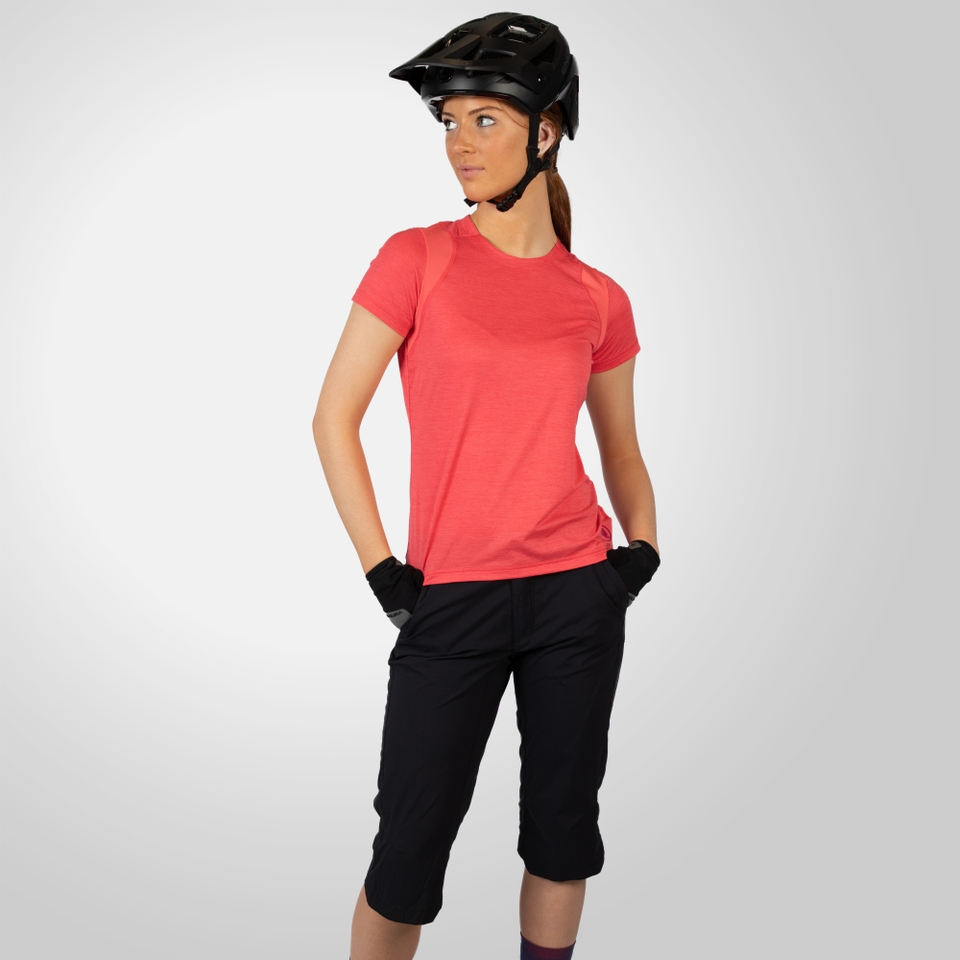 Hummvee 3/4 Short mit Innenhose für Damen - Schwarz