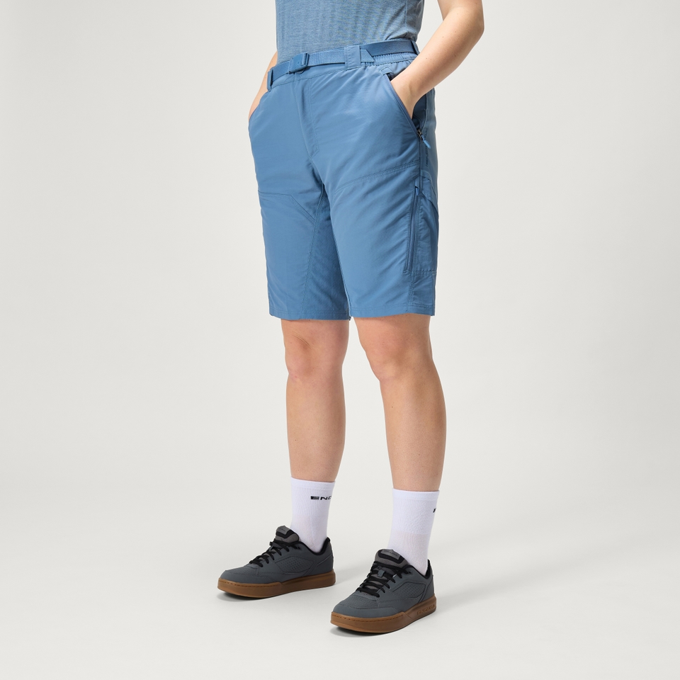 Hummvee Short mit Innenhose für Damen - Stahlblau