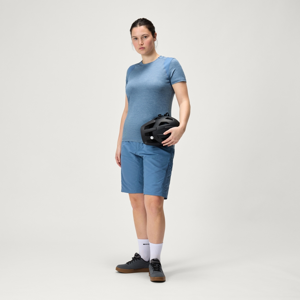 Women's Hummvee Short with Liner - Blue steel