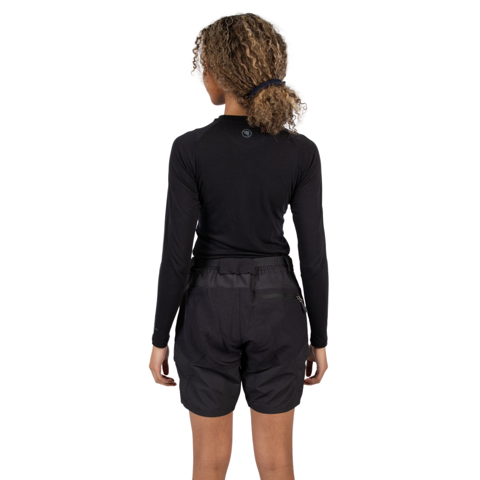 Hummvee Short mit Innenhose für Damen - Schwarz