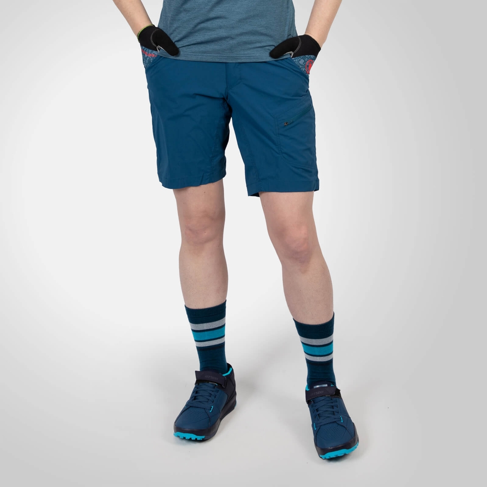 Women's Hummvee Lite Shorts (With Liner) - Blueberry
