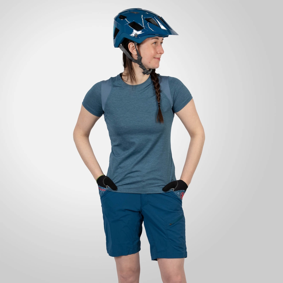 Women's Hummvee Lite Shorts (With Liner) - Blueberry