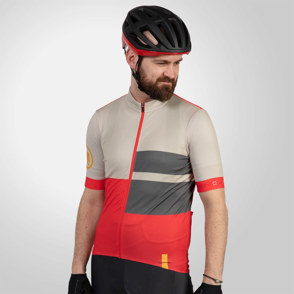 FS260 Print Trikot (kurzarm) für Herren - Granatapfel