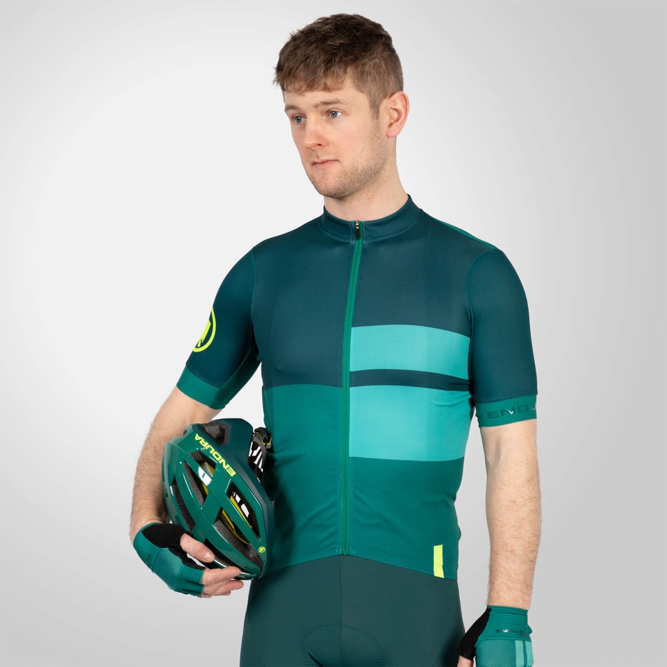 FS260 Print Trikot (kurzarm) für Herren - Smaragdgrün