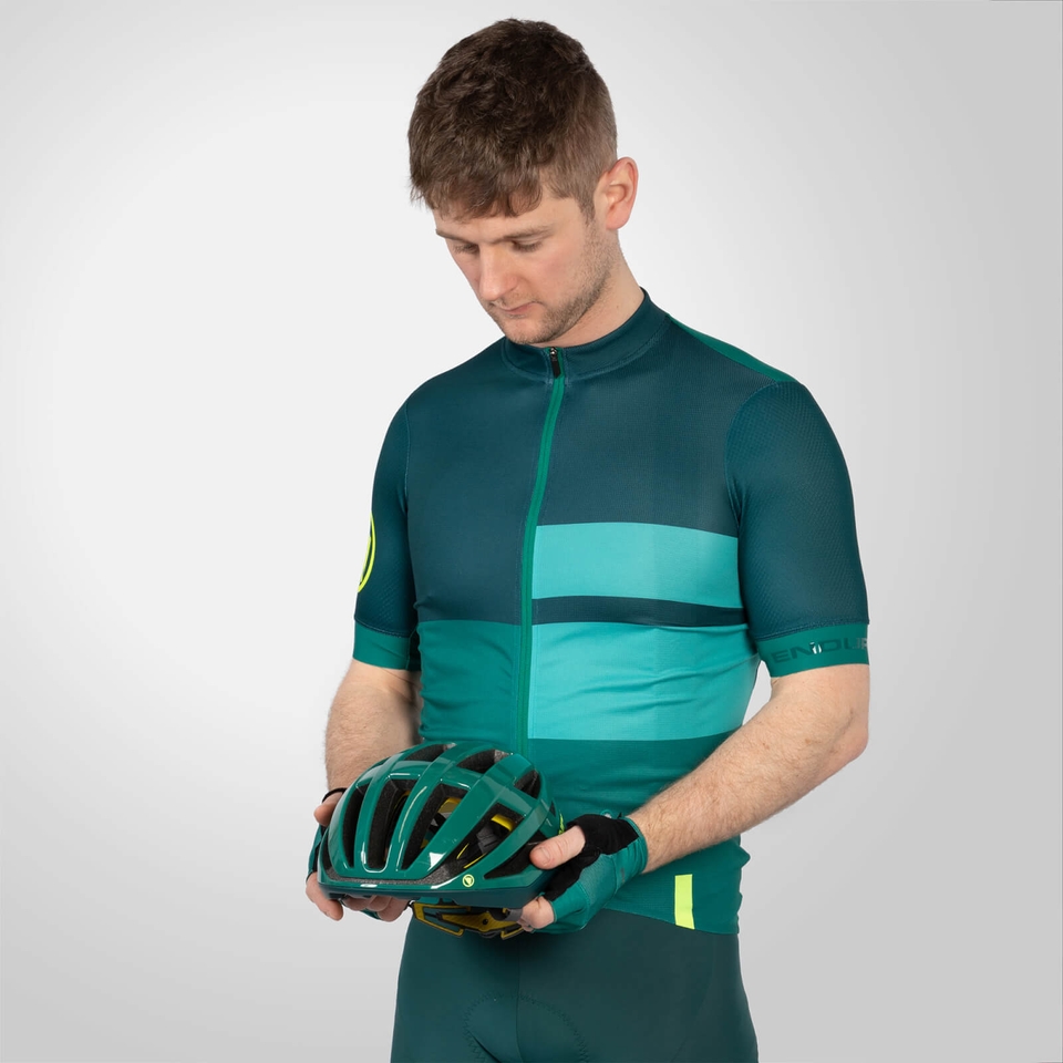 FS260 Print Trikot (kurzarm) für Herren - Smaragdgrün