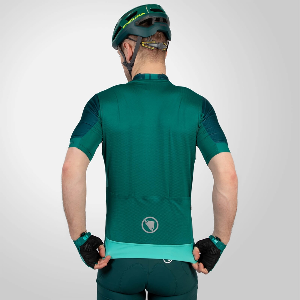 FS260 Print Trikot (kurzarm) für Herren - Smaragdgrün