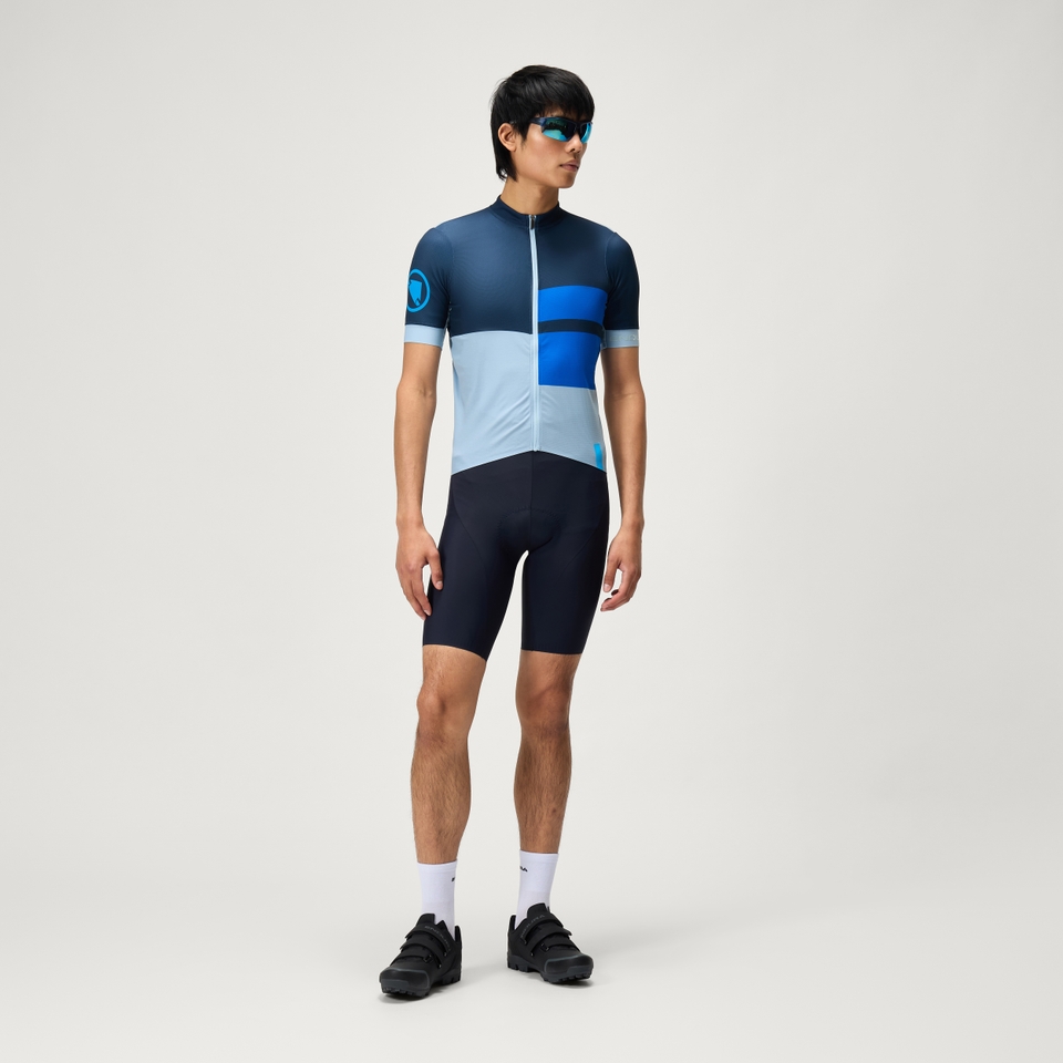 FS260 Print S/S Jersey  - Ink Blue