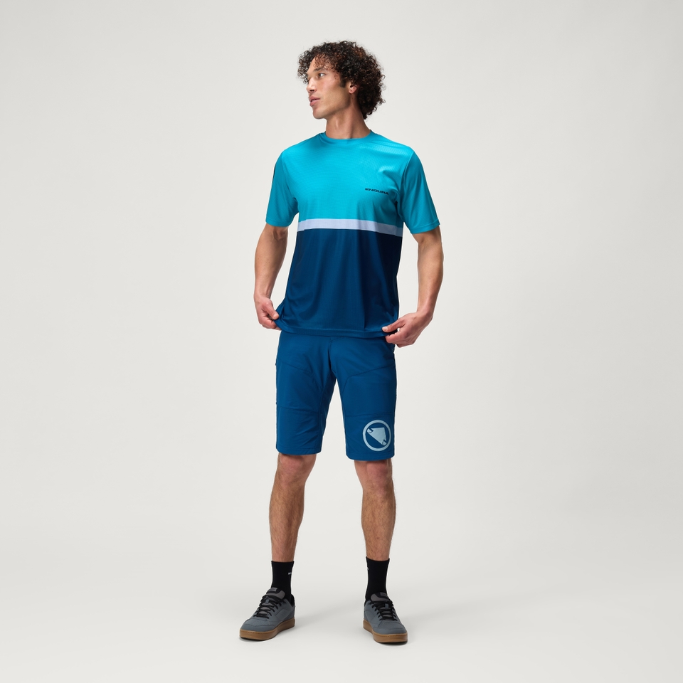 SingleTrack Core T-Shirt II für Herren - Blaubeere