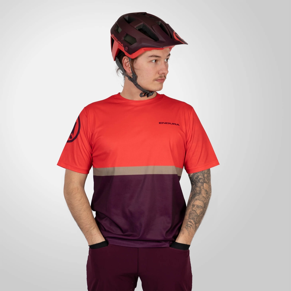 SingleTrack Core T-Shirt II für Herren - Aubergine