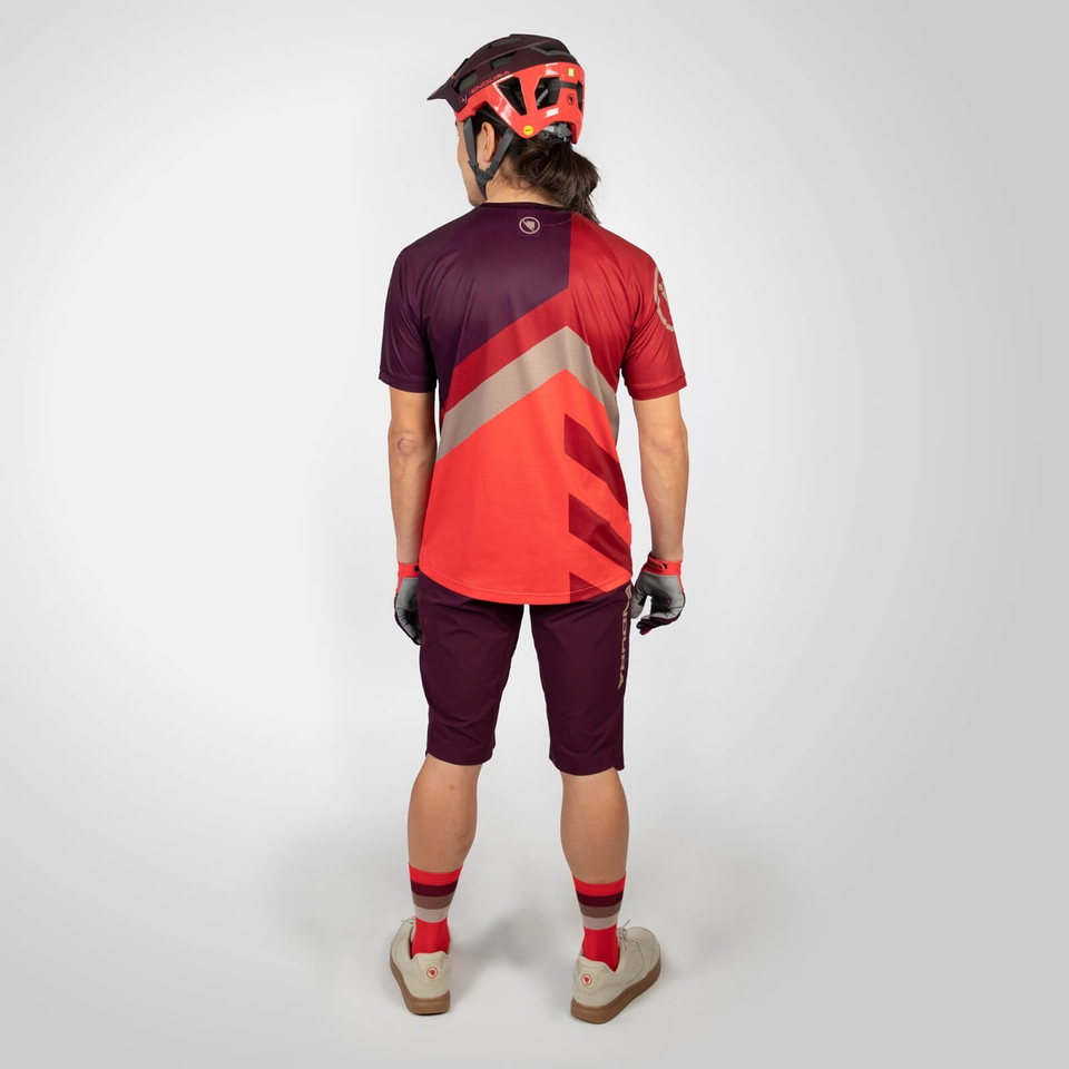 SingleTrack Print Tee LTD - Red