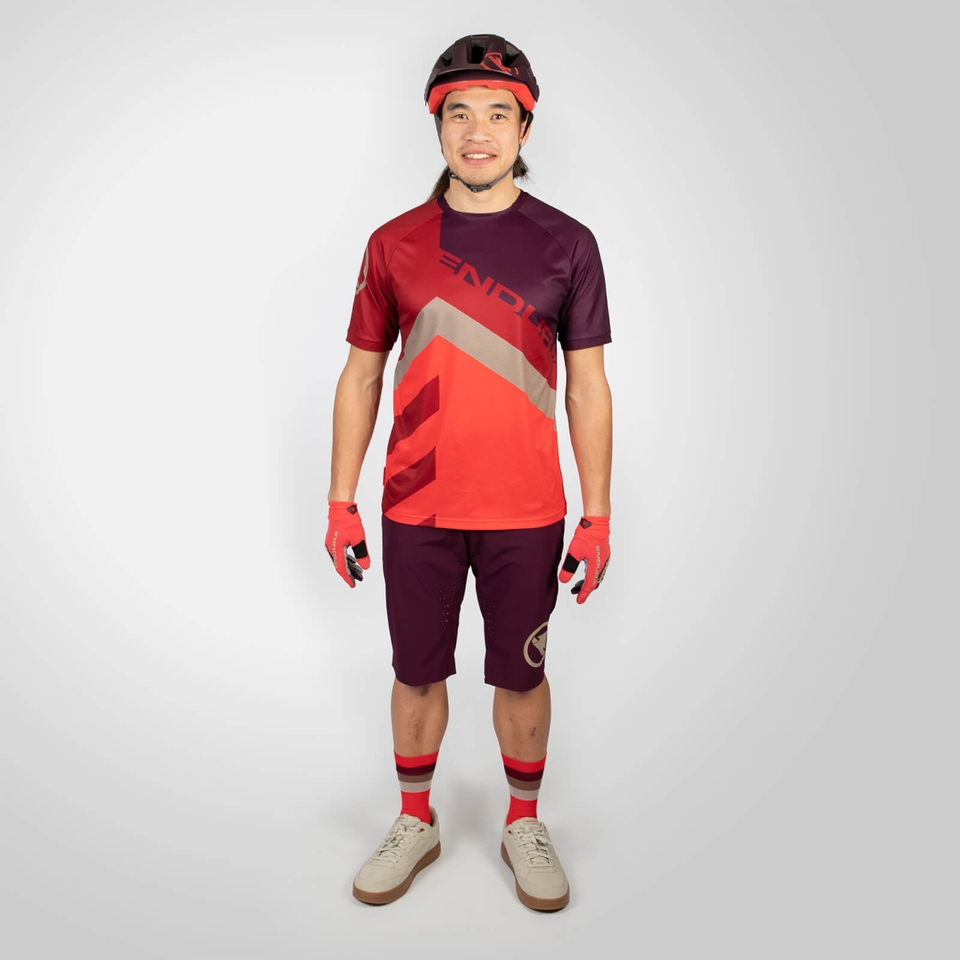 SingleTrack Print Tee LTD - Red