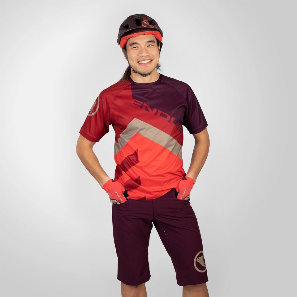 SingleTrack Print Tee LTD - Red