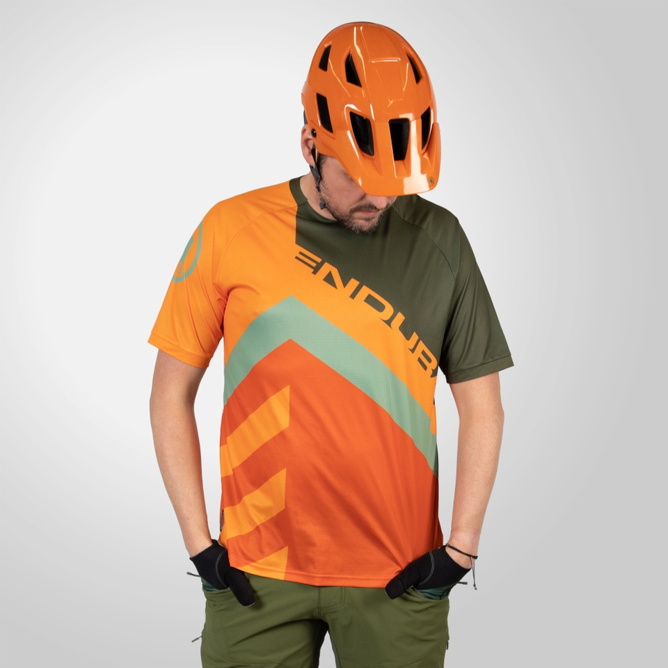 Men's SingleTrack Print Tee LTD - Olive Green