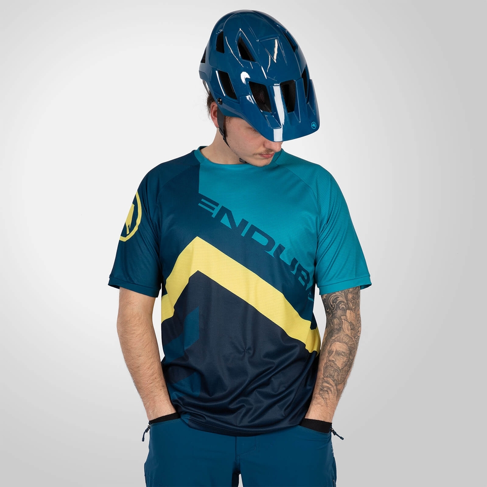 SingleTrack Print Tee LTD - Blue