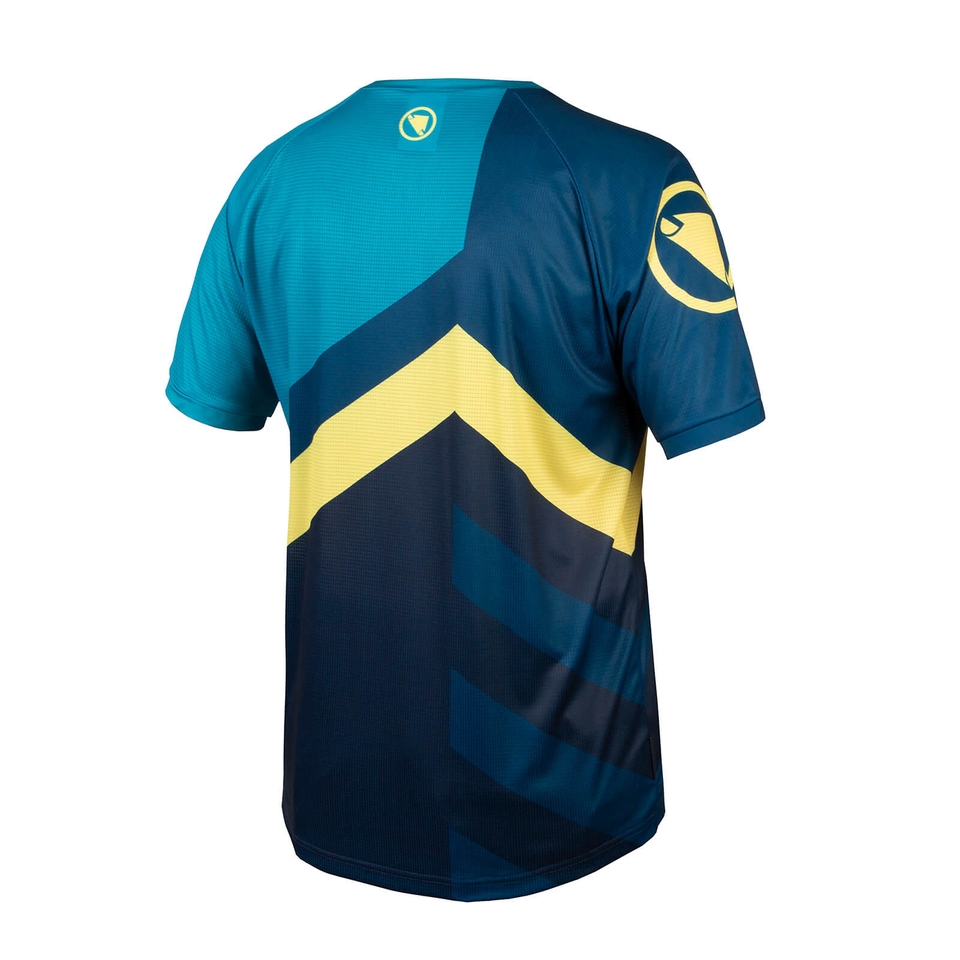 SingleTrack Print T-Shirt LTD für Herren - Blaubeere