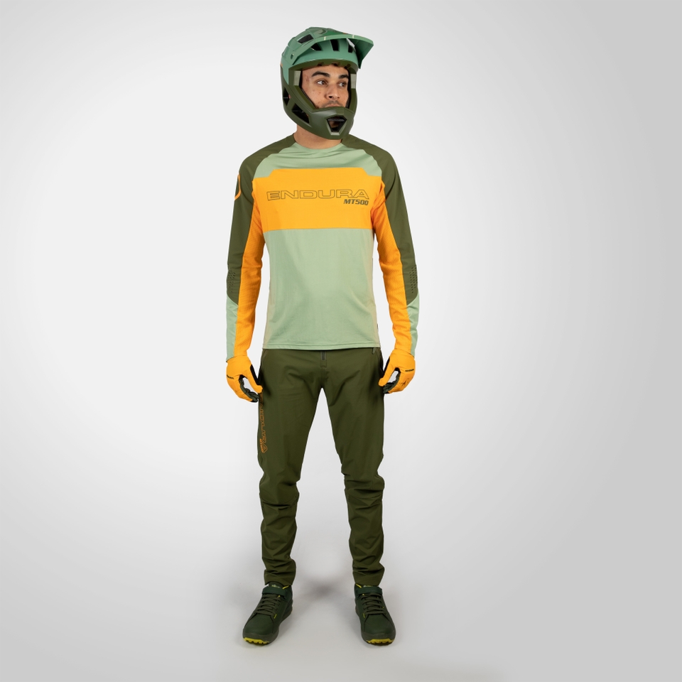 MT500 Burner Lite Trikot (langarm) für Herren - Mandarine