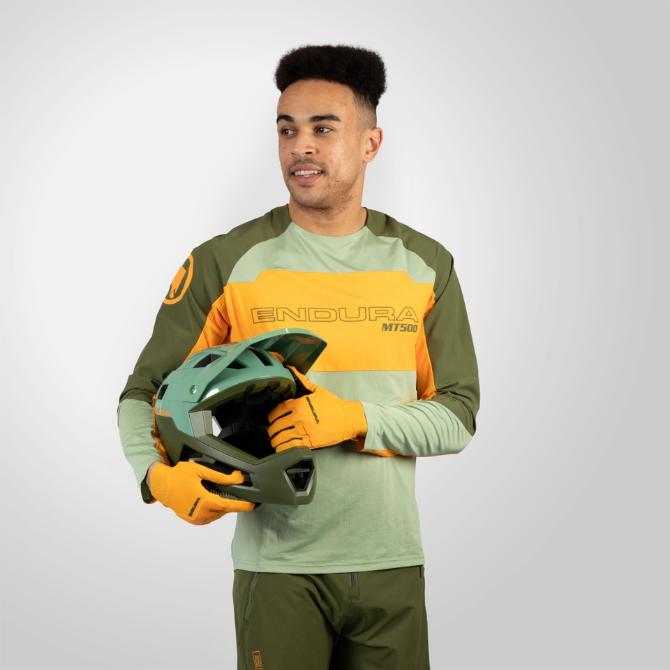 MT500 Burner Lite Trikot (langarm) für Herren - Mandarine