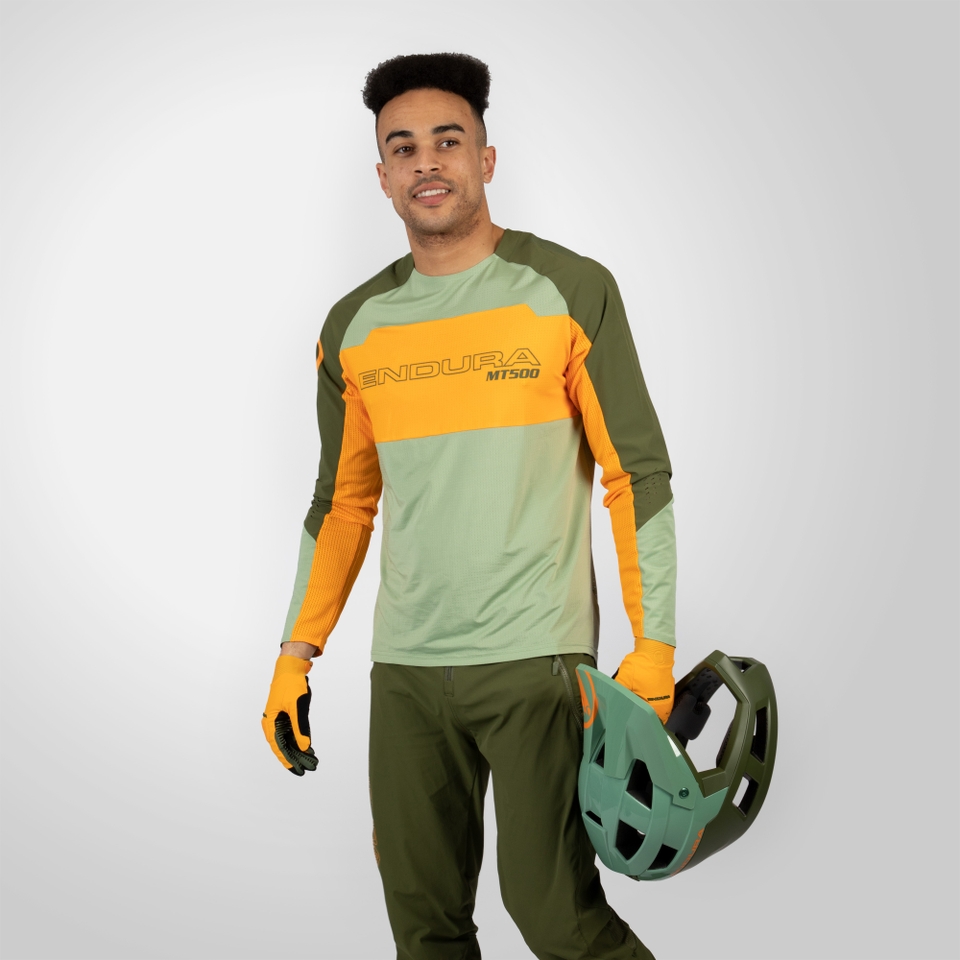 MT500 Burner Lite Trikot (langarm) für Herren - Mandarine