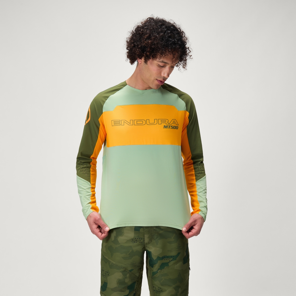 MT500 Burner Lite Trikot (langarm) für Herren - Mandarine