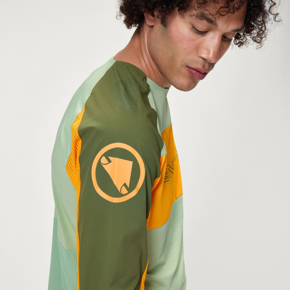 MT500 Burner Lite Trikot (langarm) für Herren - Mandarine