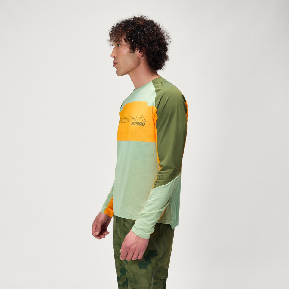 MT500 Burner Lite Trikot (langarm) für Herren - Mandarine
