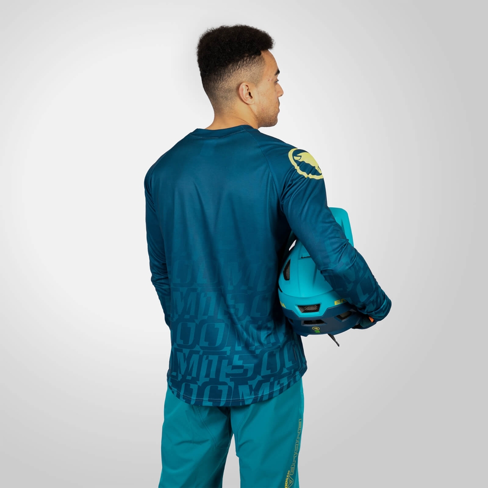 MT500 L/S Print Tee LTD - Blue