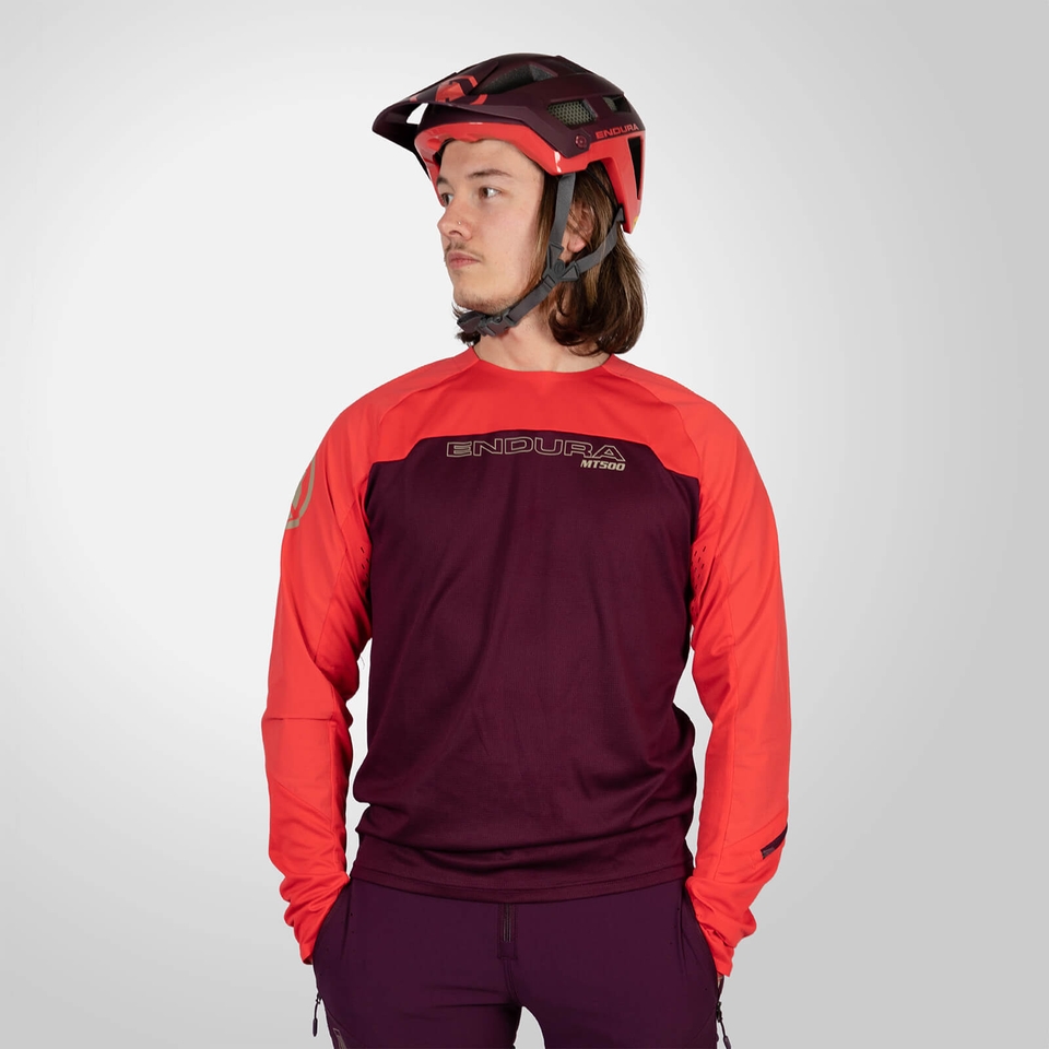 MT500 Burner Trikot (langarm) für Herren - Aubergine
