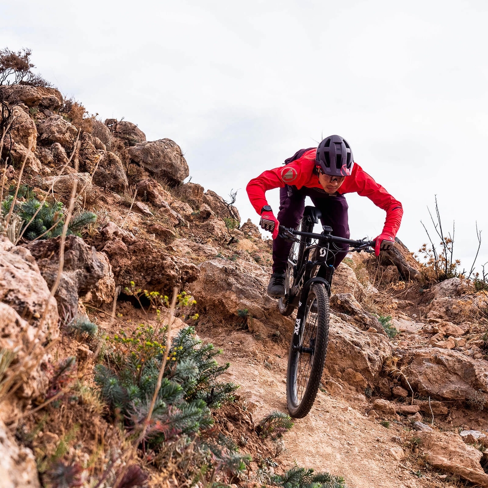 SingleTrack Handschuh für Herren - Granatapfel