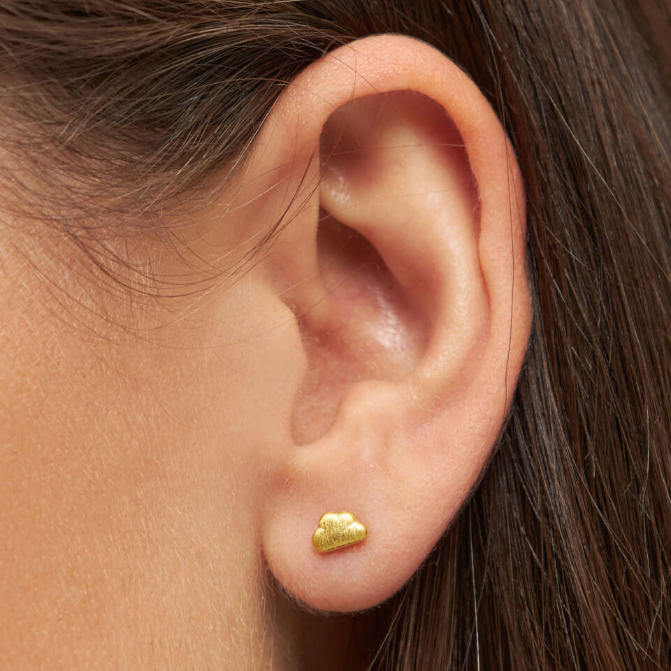 LULU Copenhagen Cloud Gold-Plated Earring