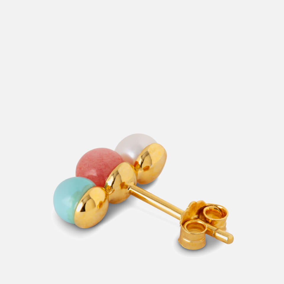 LULU Copenhagen Triples Gold-Plated Earring