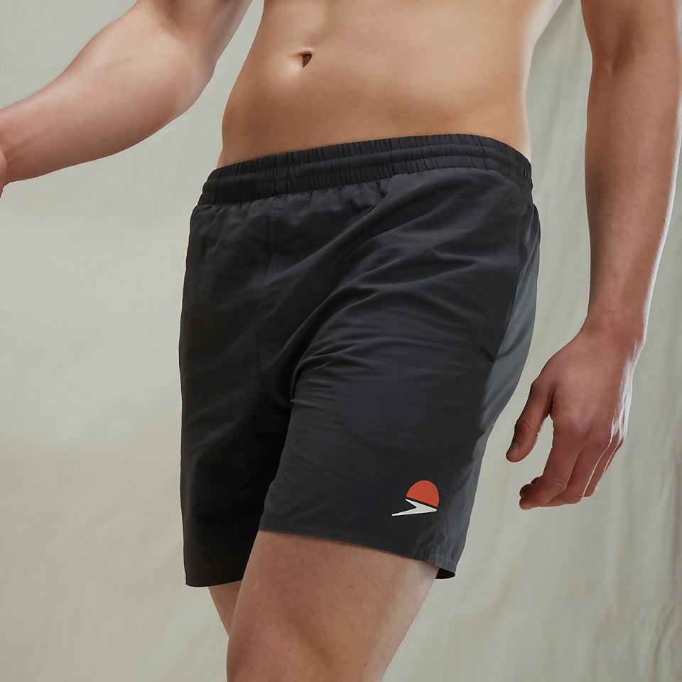 Folk x Speedo 16" Solid Black Swim Shorts