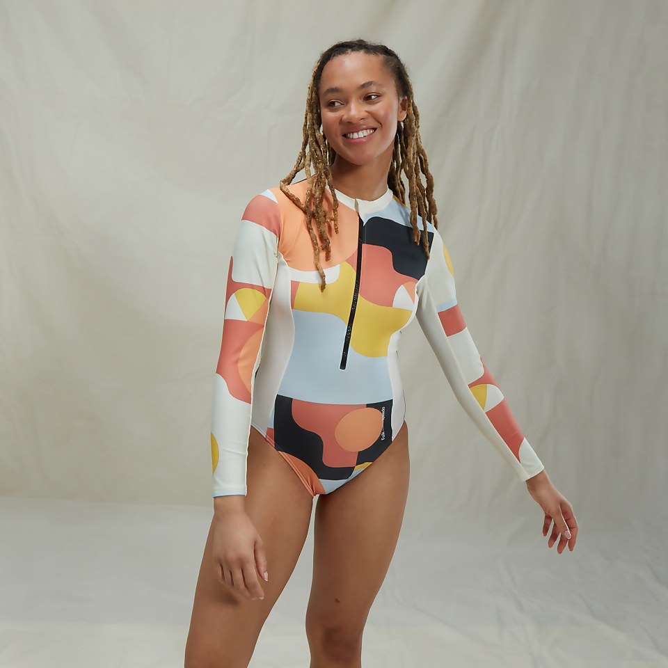 驚きの安さ Folk x Speedo Printed Long Sleeve Swimsuit 水着・ラッシュガード