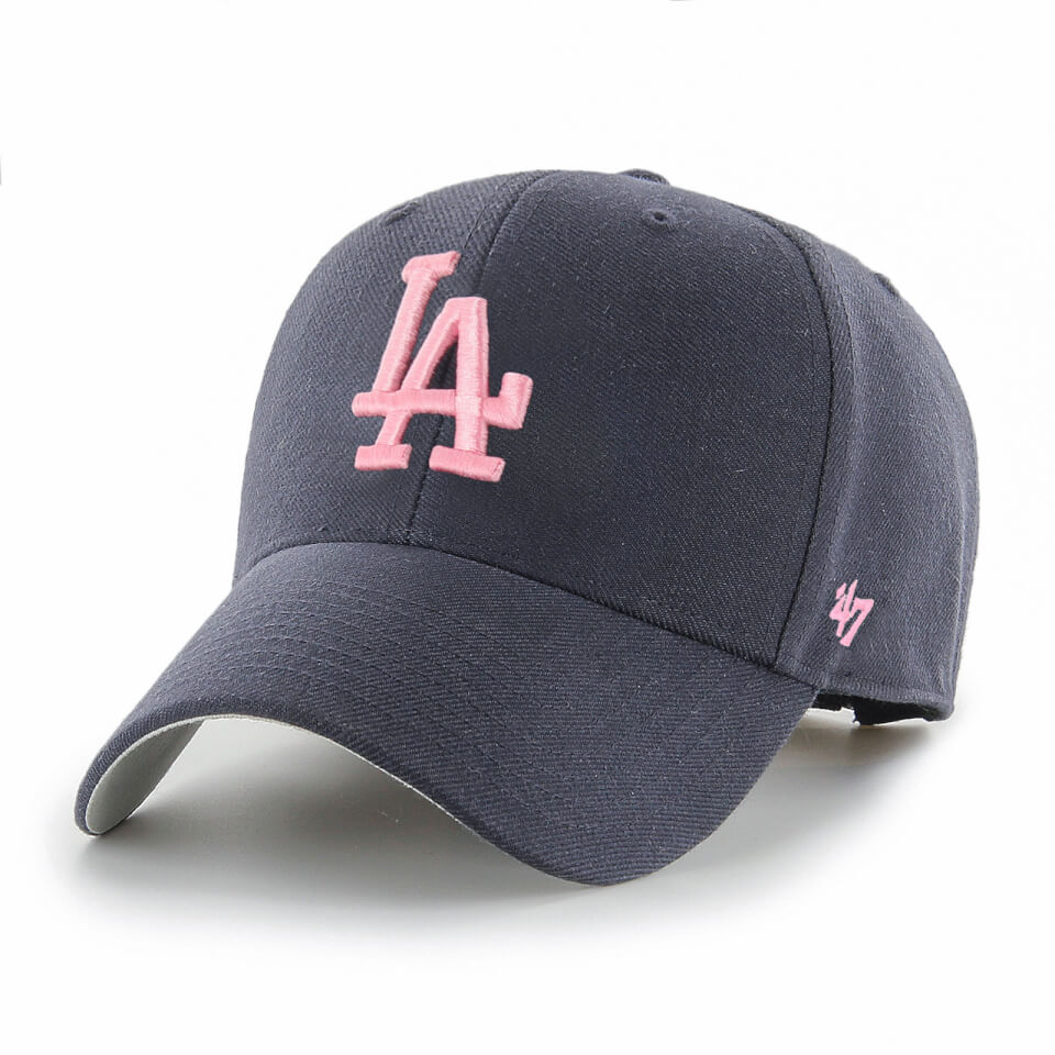 Los Angeles Dodgers '47 MVP Unisex Baseball Cap - Pink Logo, Navy Blue