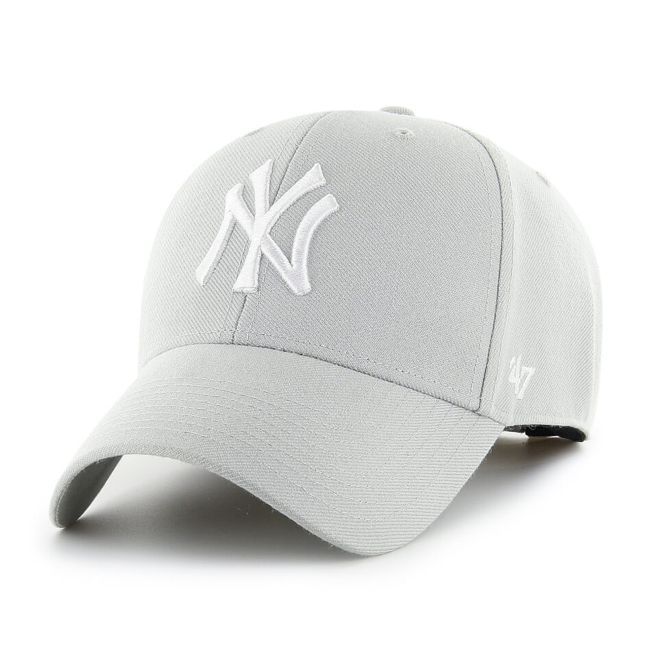 New York Yankees '47 MVP Unisex Baseball Cap - White Logo, Light Grey