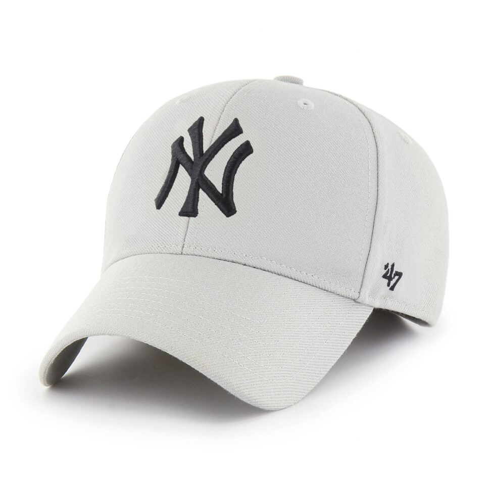 New York Yankees '47 MVP Unisex Baseball Cap - Black Logo, Light Grey