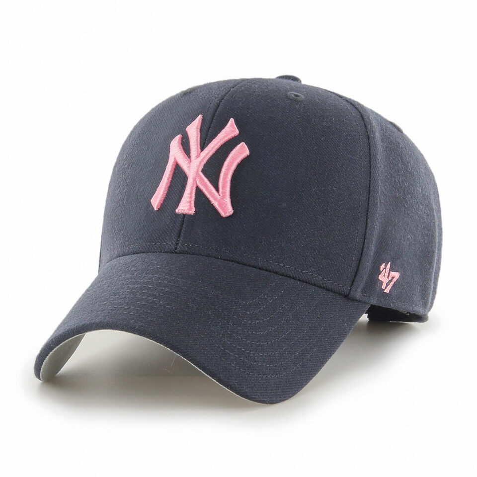 New York Yankees '47 MVP Unisex Baseball Cap - Pink Logo, Navy