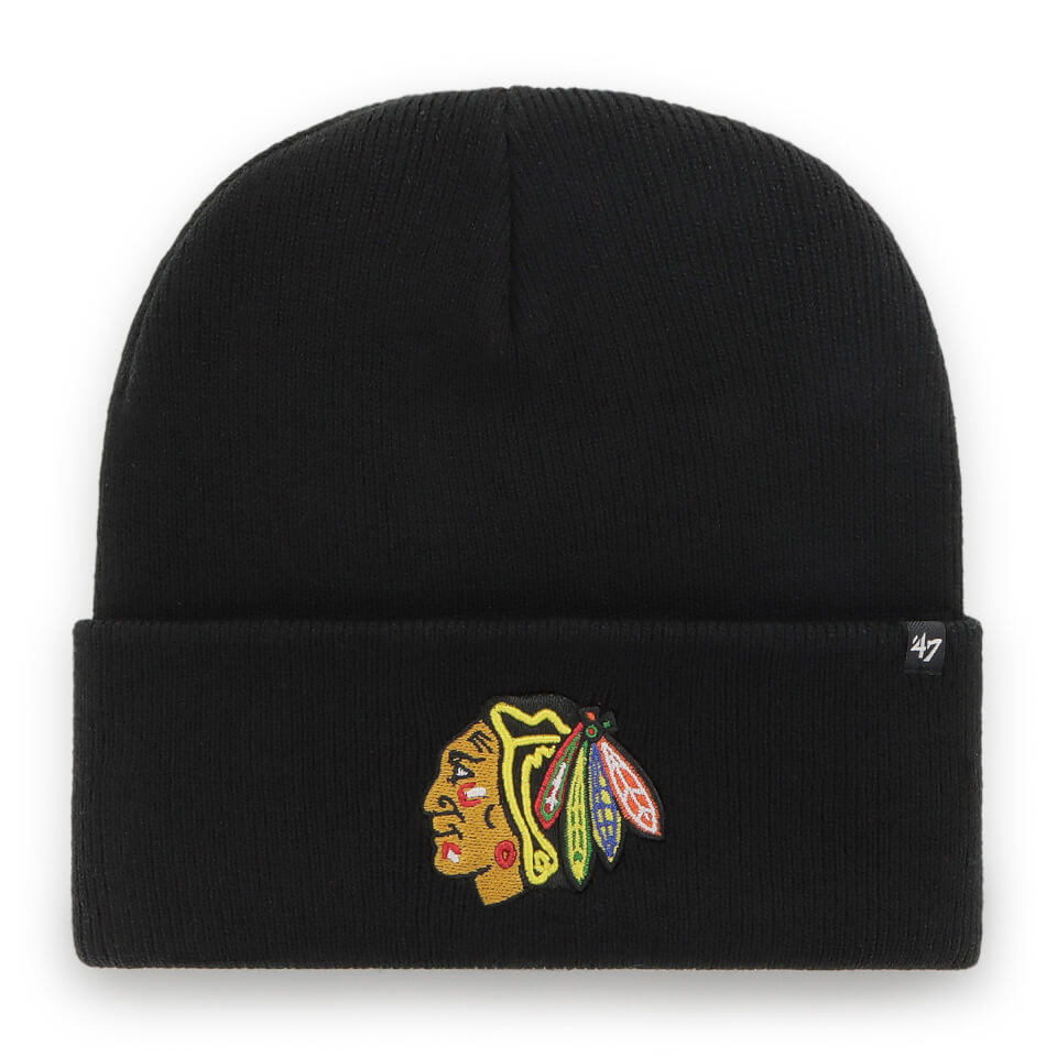 Chicago Blackhawks '47 Cuff Knit Unisex Beanie - Black