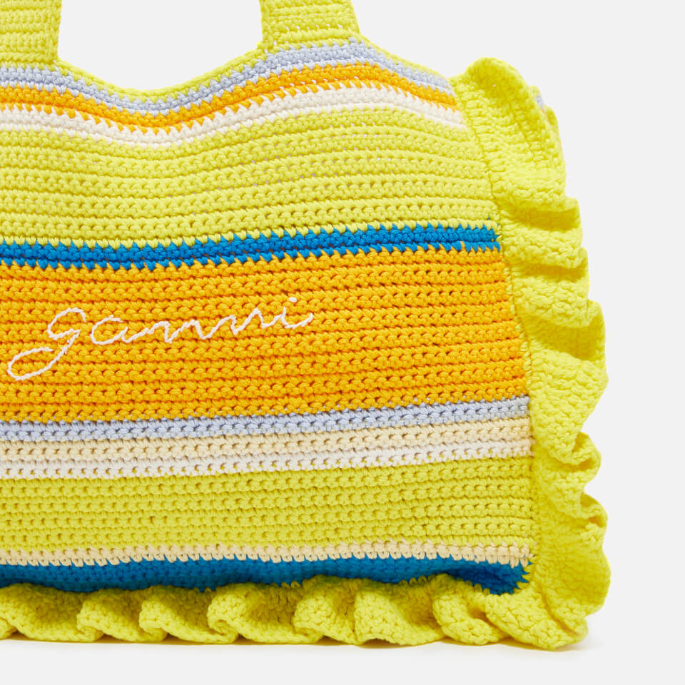 Ganni x Coggles Crocheted Cotton Tote Bag