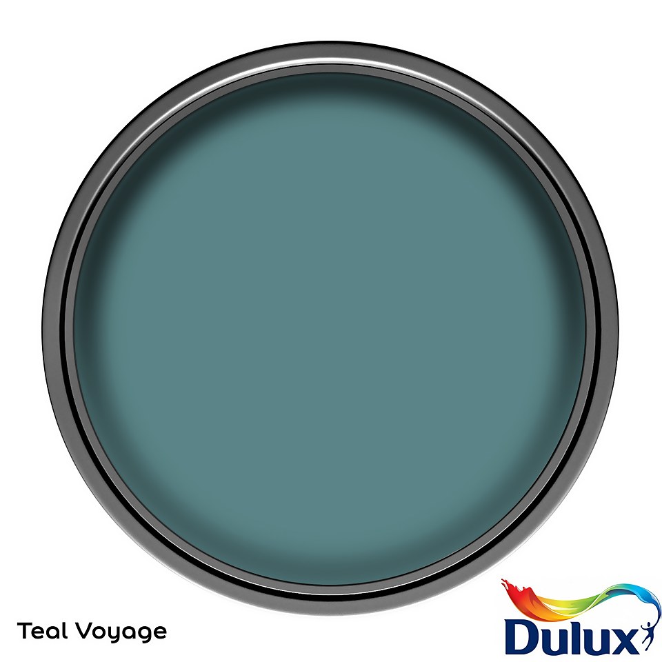 Dulux Simply Refresh Multi Surface Eggshell Paint Teal Voyage - 750ml