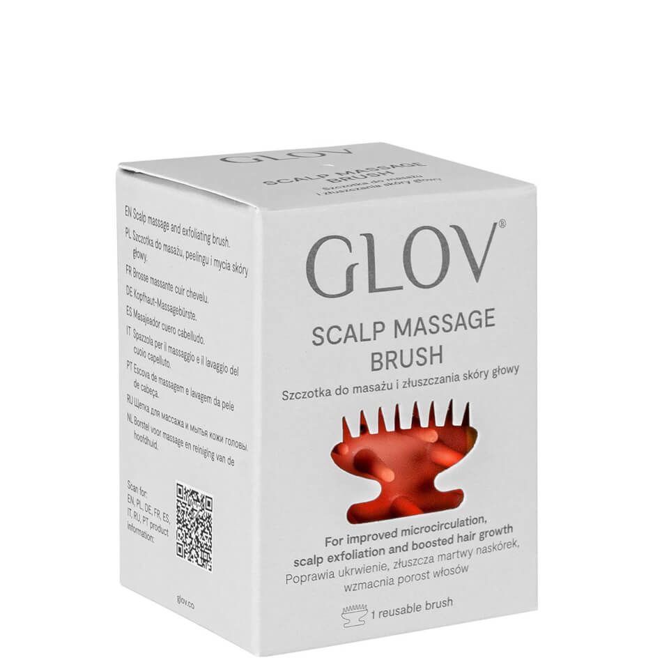 GLOV® Scalp Massage Brush for Improved Microcirculation, Exfoliation and Hair Growth