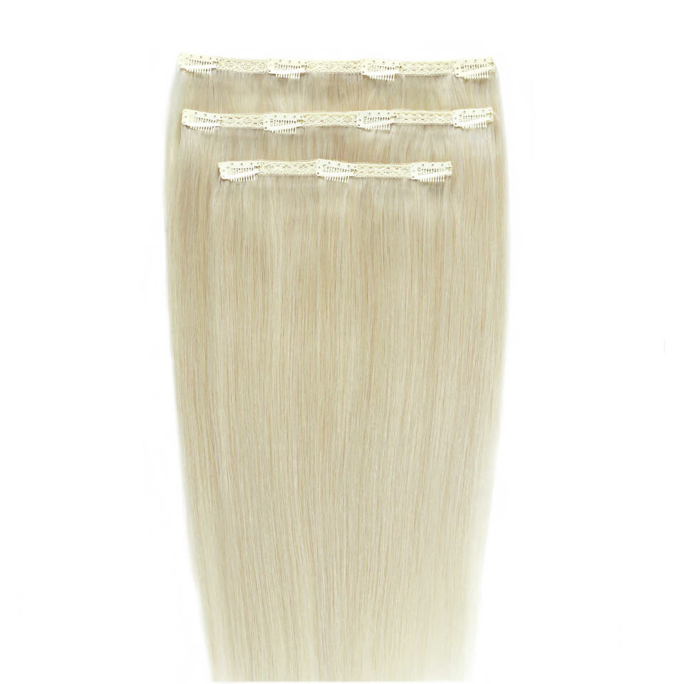 Beauty Works Deluxe Clip-in 16 Inch Extensions - Pure Platinum