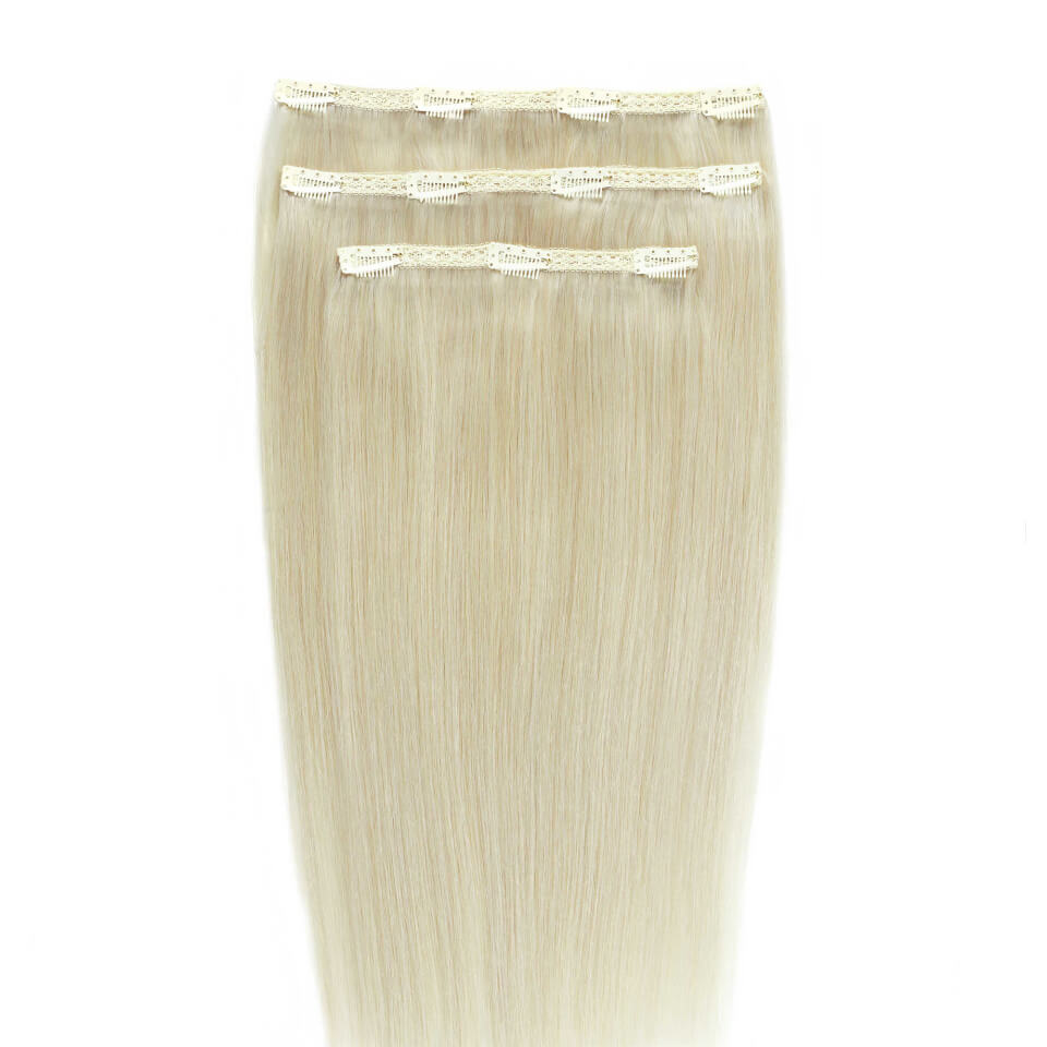 Beauty Works Deluxe Clip-in 20 Inch Extensions - Pure Platinum
