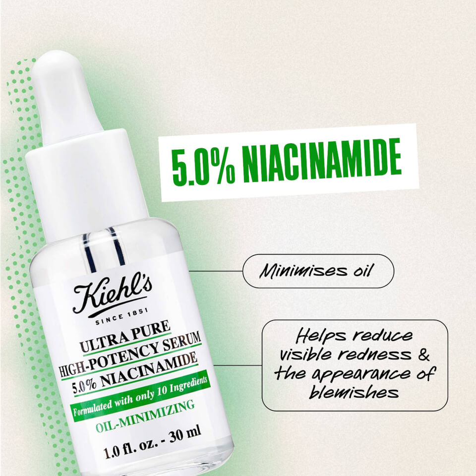 Kiehl's Ultra Pure 5.0% Niacinamide Oil-Minimising High-Potency Serum 30ml