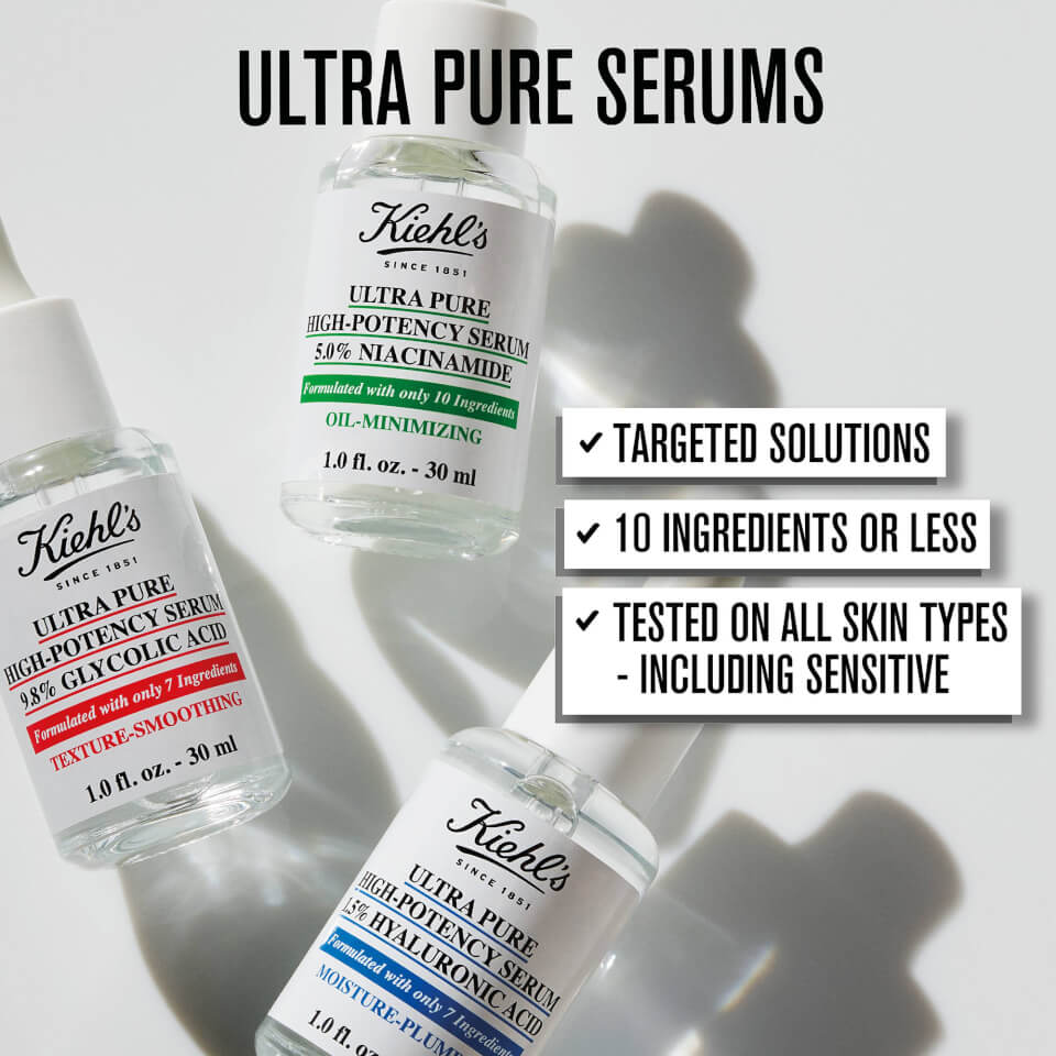 Kiehl's Ultra Pure 1.5% Hyaluronic Acid Moisture Plumping High-Potency Serum 30ml